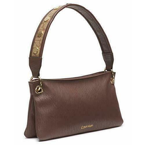 Calvin Klein Raya Bubble Lamb Novelty Demi Walnut Shoulder Bag