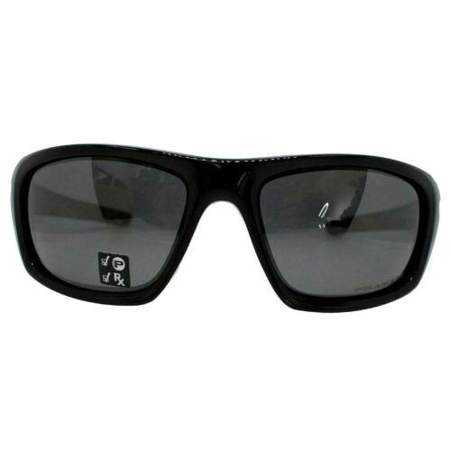 Oakley 12-837 Valve Polished Black Sunglasses Black Iridium Polarized Lens