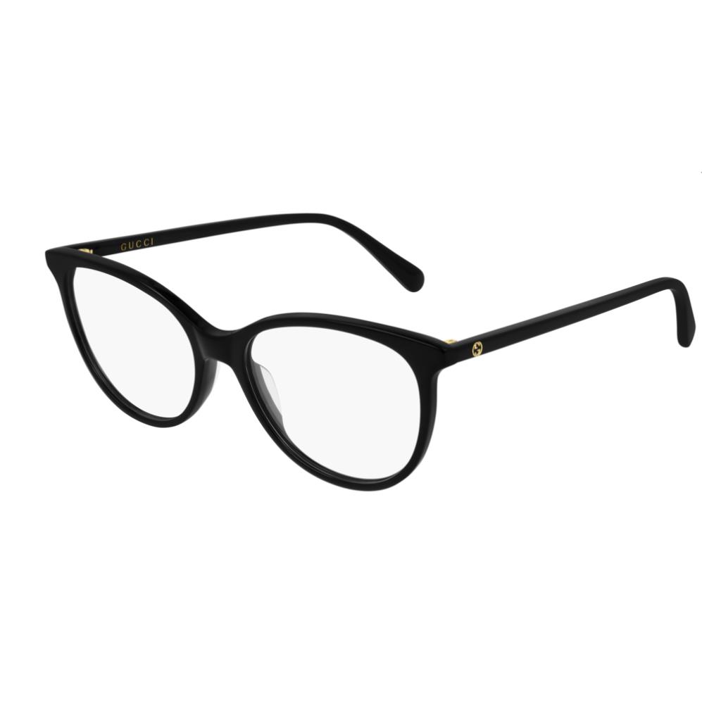 Gucci GG 0550O 005 Black Round Cat Eye Women`s Eyeglasses
