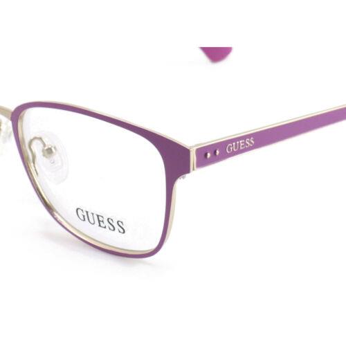 guess purple eyeglass frames