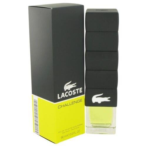 Lacoste Challenge Cologne Perfume Men Eau de Toilette Spray Edt 1.6/ 3/ 2.5 oz