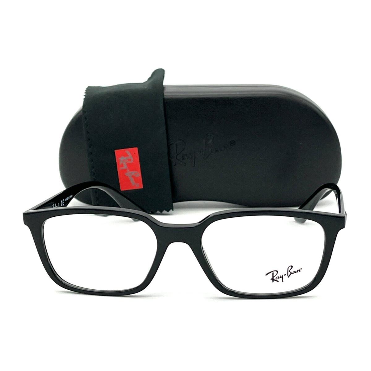 Ray Ban RX7176 2000 Black / Demo Lens 52mm Eyeglasses RB7176