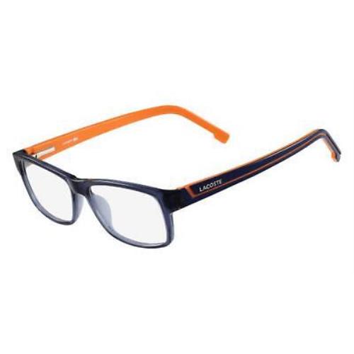 Lacoste L 2707 L2707 Blue Steel Orange 421 Eyeglasses