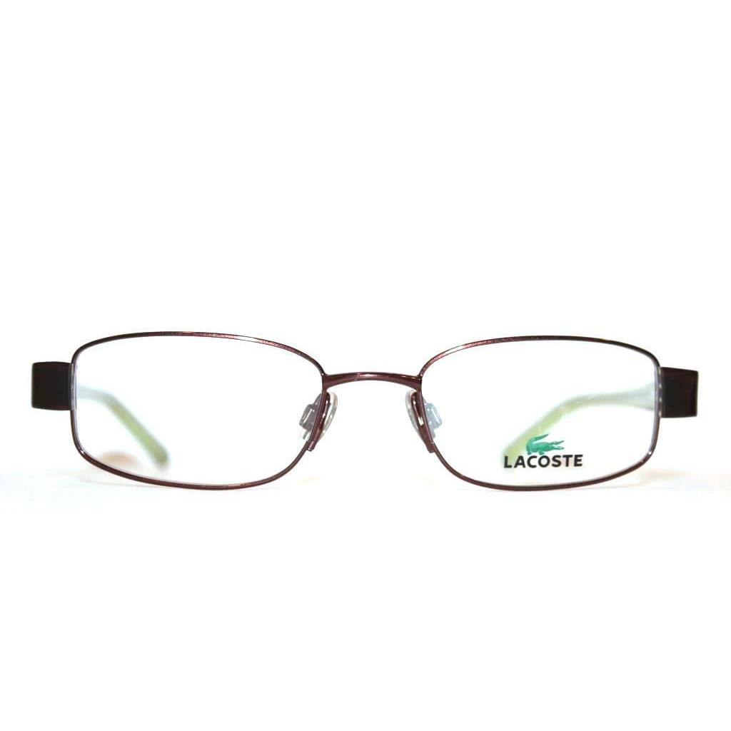 Lacoste LA12237 BR Brown Green Eyeglasses LA 12237 RX 49-18-135