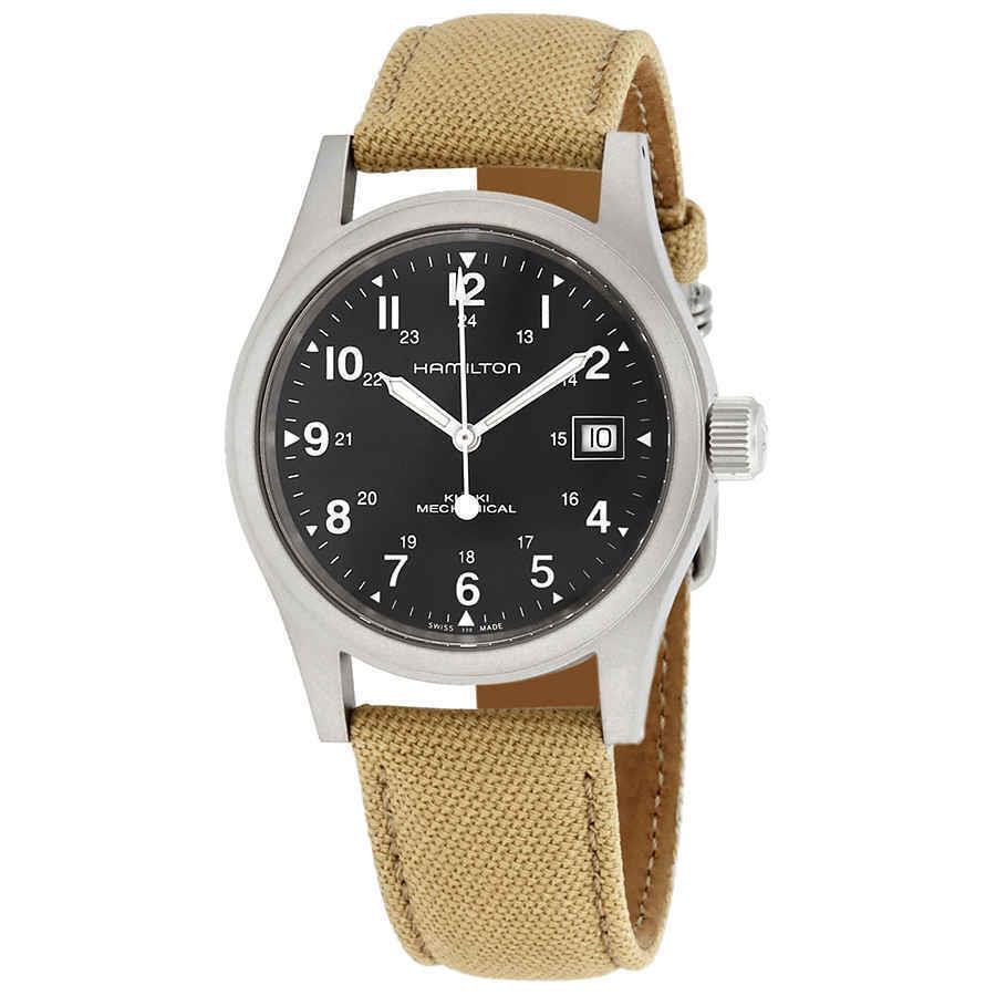 Hamilton Khaki Field Hand Wind Black Dial Men`s Watch H69439933