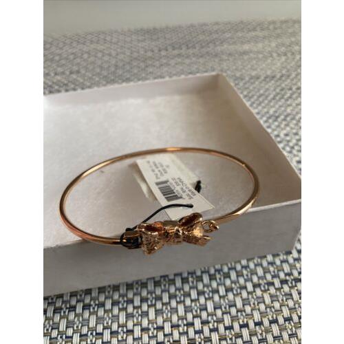 Marc by Marc Jacobs Rose Gold Skinny Bow Bracelet w/ Clasp Rare Limited