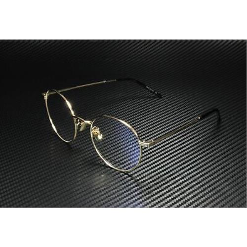 Saint Laurent Ysl 237 F 003 Oval Gold Havana Gold Demo Lens 52m Men`s Eyeglasses