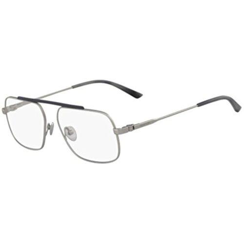 Calvin Klein CK 18106 045 Silver Navy Eyeglasses 55mm with CK Case