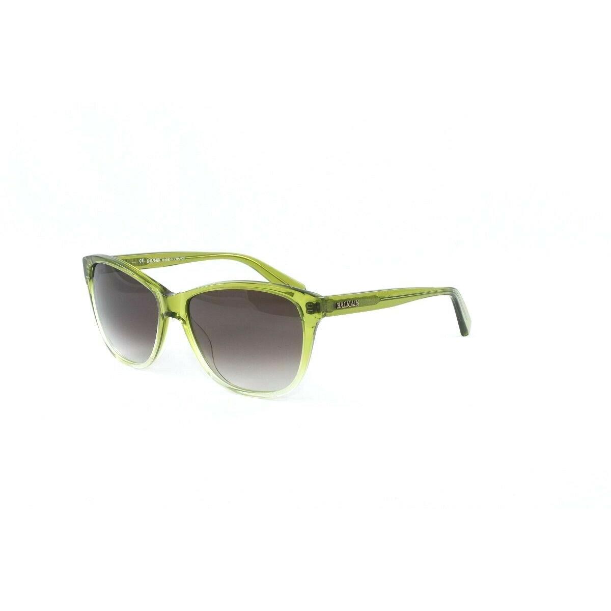 Balmain Women`s Cat-eye Sunglasses BL2025 C03 Gradient Green Size 56mm