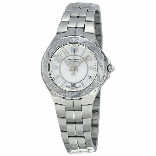 Technomarine 713004 Sea Pearl White Dial Diamond Stainless Steel Ladies Watch