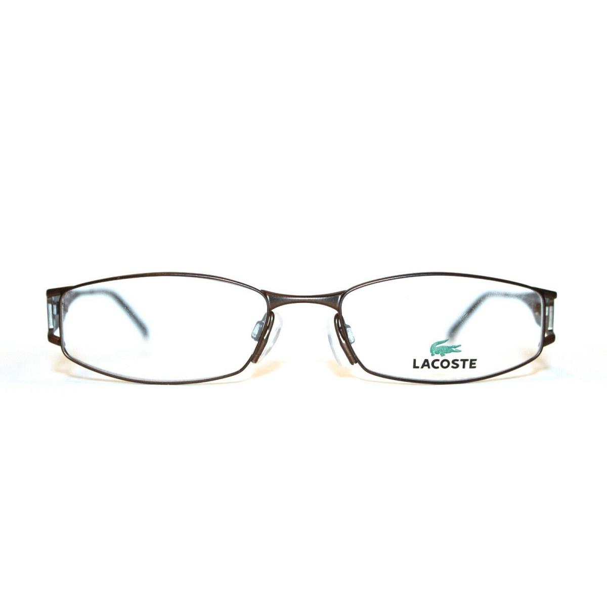 Lacoste LA12202 BR Matte Brown Eyeglasses LA 12202 RX 52-17-135MM