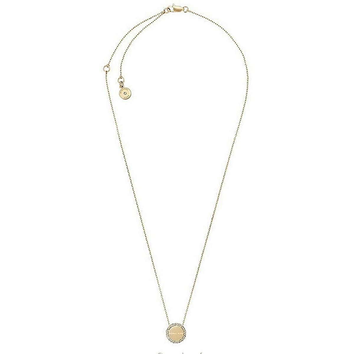 Michael Kors MKJX6178710 Brilliance Pave` Gold-tone Necklace