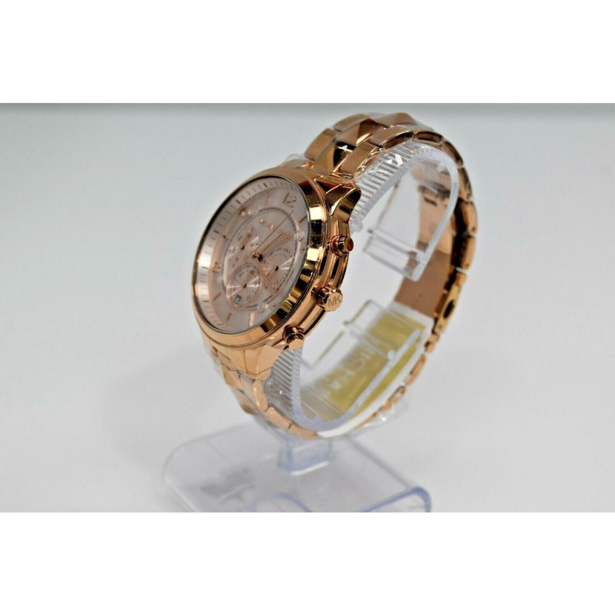 Michael Kors Mercer Rose Gold SS Chronograph Oversized MK6713 Watch