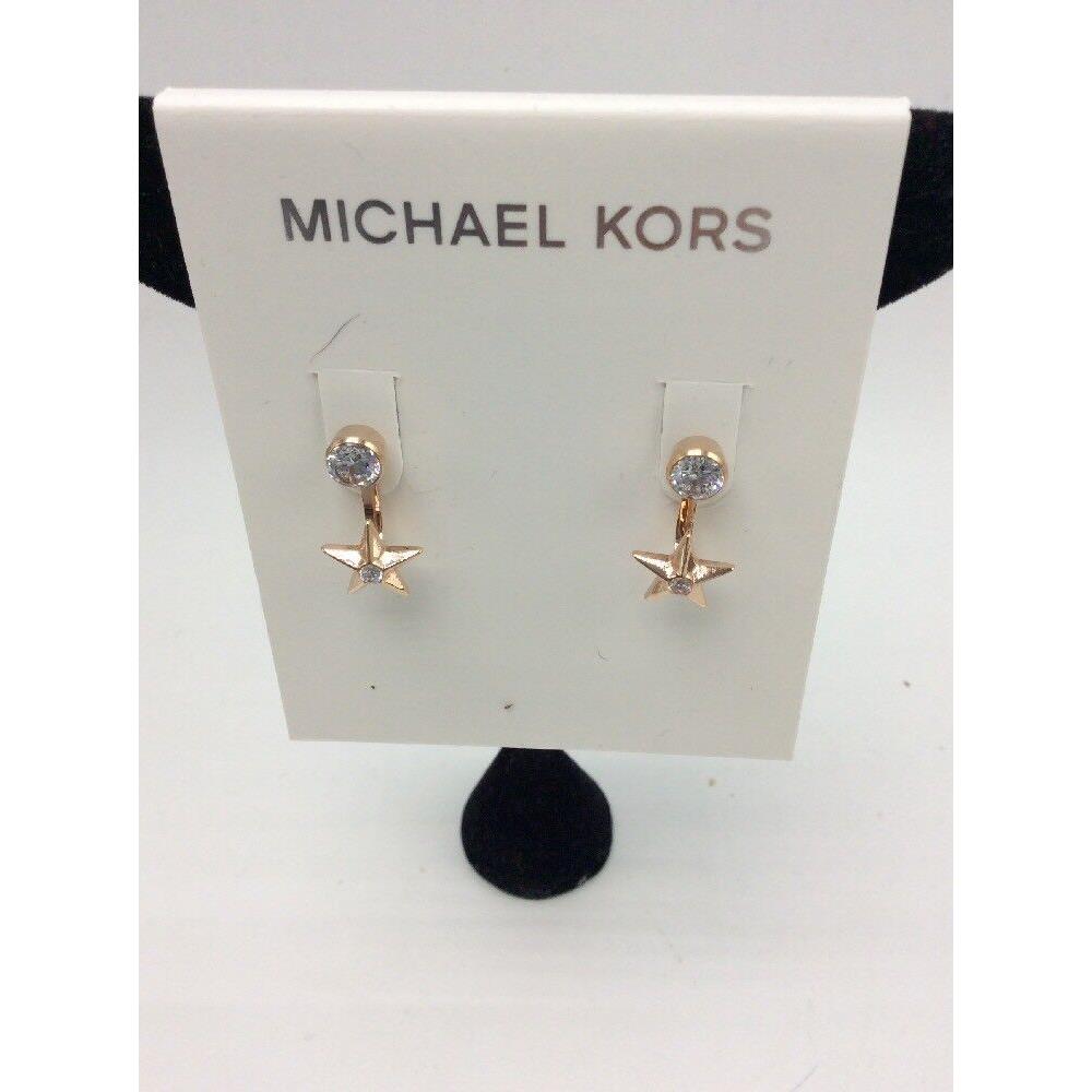 Michael Kors Celestial Rose Gold Tone Earring Jackets 57