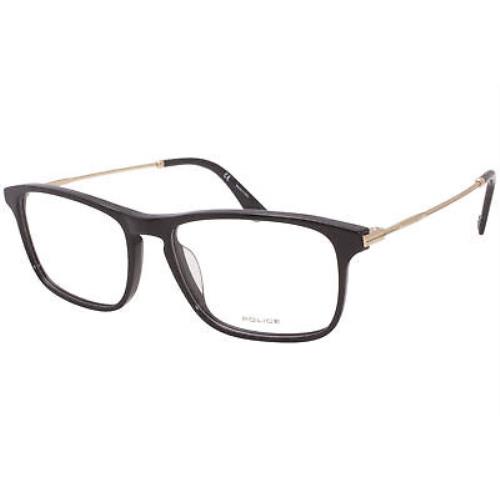 Police Highway-12 VPL956 0700 Eyeglasses Men`s Black/gold Optical Frame 54mm